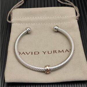 David Yurman Silver Bracelet  5mm